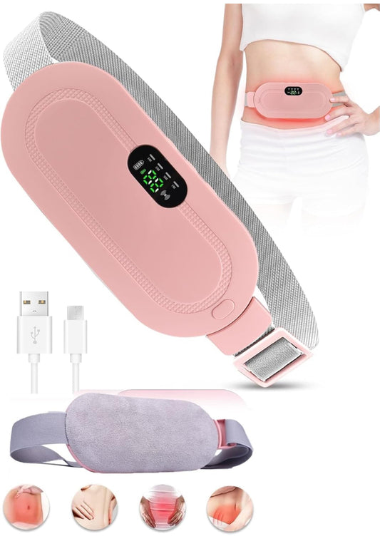 Electrical menstrual heating massager pad period cramp massager , velvet